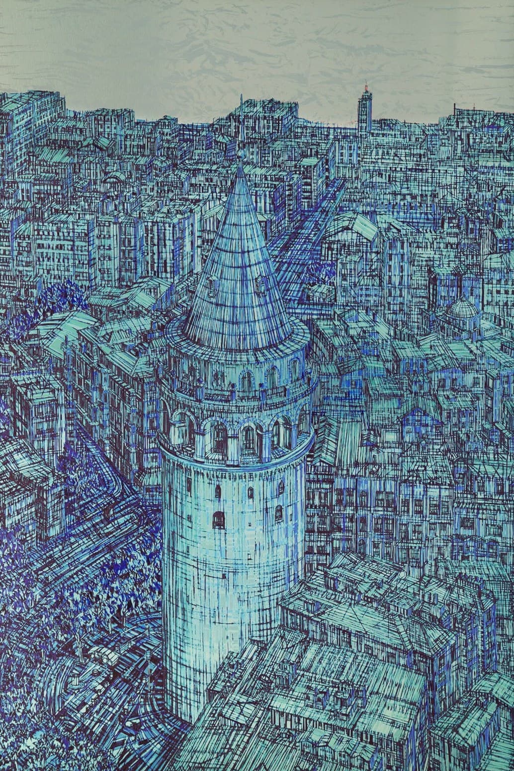 Devrim Erbil — Galata Kulesi, Mavi